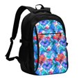 thumbnail image 1 of Fotbe Bright Flowers Mochila con Estampado y Puerto USB para Hombre y Mujer, Mochila Antirrobo, Mochila de Viaje, Mochila Escolar, Mochila Universitaria, 1 of 7