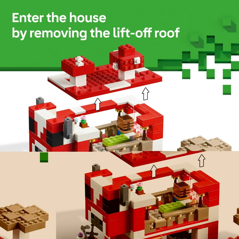Free Shipping! LEGO Minecraft The Mooshroom House Toy Set with