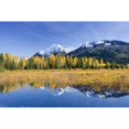 thumbnail image 2 of Fall Foliage Reflecting In A Pond While Paradise Peak Is Capped With Snow In Background Near The Chugach National Forest, 2 of 4