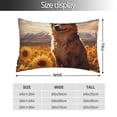 thumbnail image 2 of Yiaed Vintage Cute Corgi Sunflower Print Brushed Microfiber Envelope Pillowcases, Standard,Envelope Closure Pillow Cases(No pillow core)-20"x30", 2 of 6