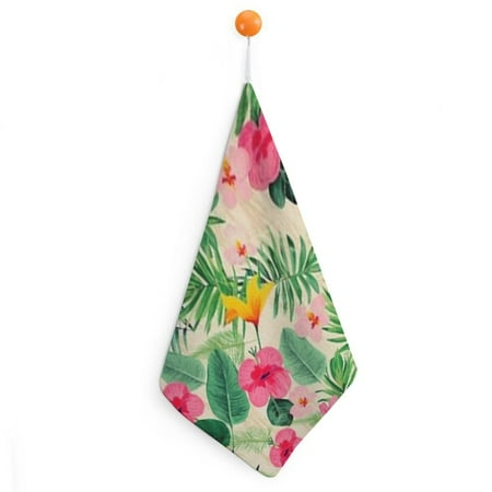 

Sheronv Flowers Leaves Annabel Kidston Reusable Hand Towels Ultra-Fine Fiber Kitchen 30x30cm 4pcs