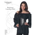 thumbnail image 2 of UNDERWRAPS Womens Renaissance Black Blouse - Long Sleeve Outfit, Cosplay Dress Up, LARP Costume, Oufit for Themed Events, 2 of 2