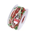 thumbnail image 2 of segolike Christmas Ribbon Christmas Tree Ribbon Length 500cm Crafts Gifts Wrapping Ribbon snowman, 2 of 9