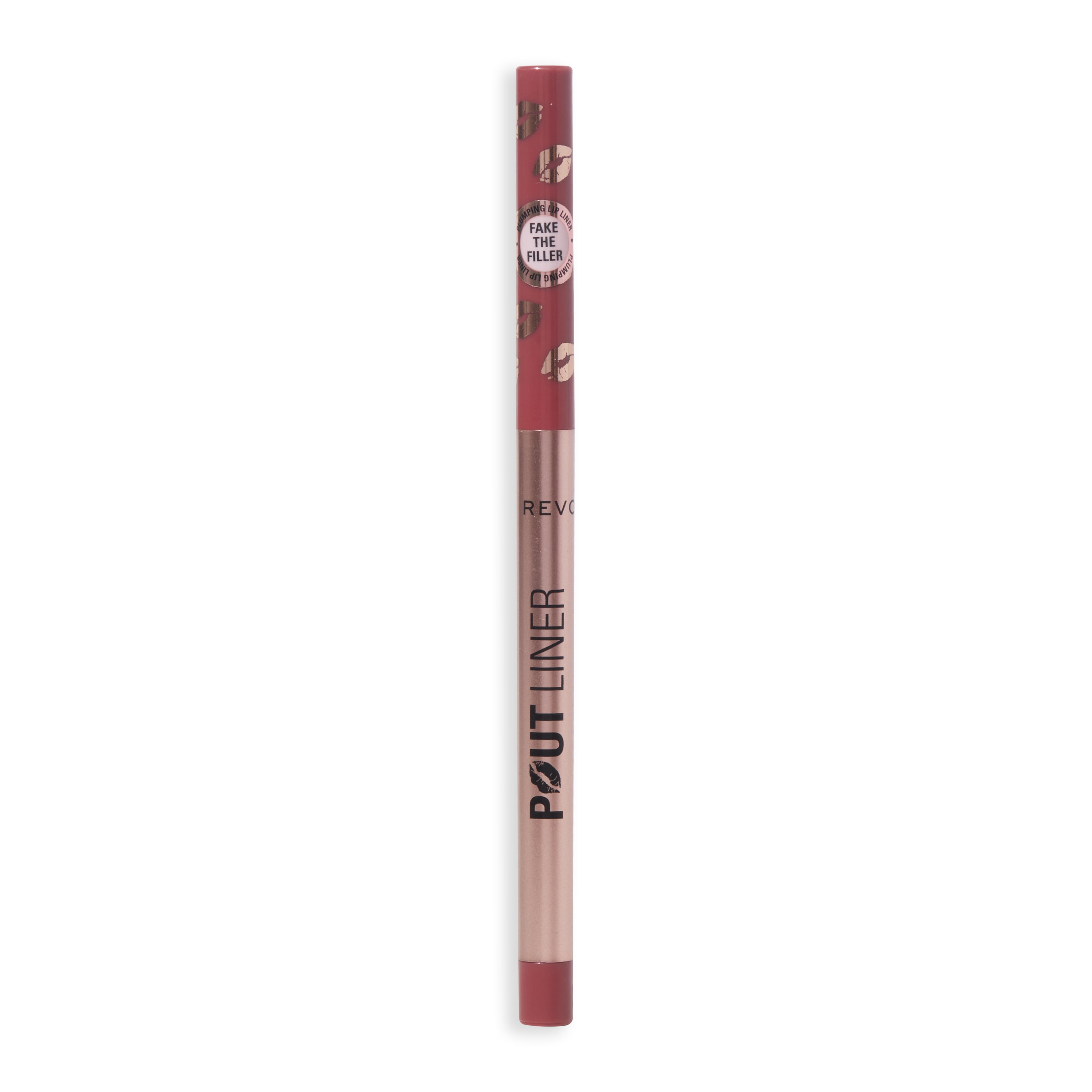 Revolution Pout Bomb Plumping Lip Liner, Long-Lasting, Hydrating, Burnt Cherry Red