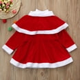 thumbnail image 6 of Odeerbi Christmas Dresses for Girls Toddler Kids Baby Clothes Outfit Party Dresseses Shawl Hat Outfit Red, 6 of 9