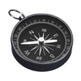 thumbnail image 1 of Brújula de bolsillo para supervivencia, brújula de navegación deportiva con anillo para llaves, blanca y negra, 1 of 6