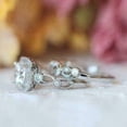 thumbnail image 4 of Rag Jewels 3.00 Ctw Cushion Cut White Diamond Wedding Anniversary Bridal Set Ring 14K White Gold Plated 925 Sterling Silver 925 Sterling Silver -4, 4 of 4