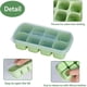 thumbnail image 4 of 4 moldes para cubitos de hielo (verde, azul, rosa, amarillo), bandeja para cubitos de hielo con tapa apilable y apta para lavavajillas, perfecto para bebidas, congeladores, whisky y cócteles, sin BPA., 4 of 5