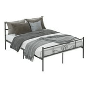 Platform Metal Bed Frame Foundation Headboard Furniture Bedroom Full Size
