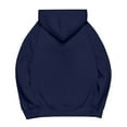 thumbnail image 4 of Resicozy Oversized Casual Sweatshirt for Men Solid Color Hoodies Long Sleeve Pullover Athletic Classic Hooded Sweatshirts Comfy Navy L, 4 of 7