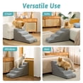 thumbnail image 4 of Escaleras para Perros COZY KISS para Perros Pequeños 50 cm de Alto, 5 Peldaños Gris, 4 of 8