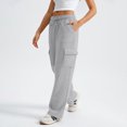 thumbnail image 5 of Resicozy Cargo Sweatpants for Women 2026 Baggy High Waisted Joggers Sweat Pants Athletic Pants with Pockets Gray L, 5 of 5