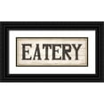 thumbnail image 1 of Shamp, Cindy 24x12 Black Ornate Wood Framed with Double Matting Museum Art Print Titled - Eatery, 1 of 4