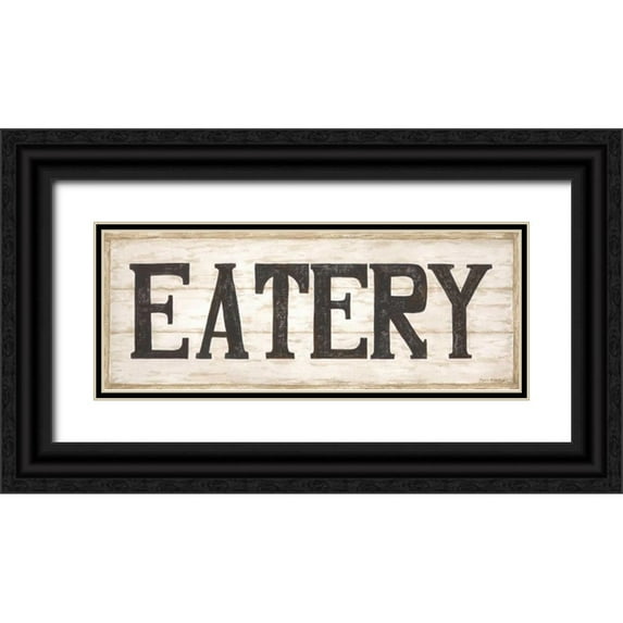 Shamp, Cindy 24x12 Black Ornate Wood Framed with Double Matting Museum Art Print Titled - Eatery