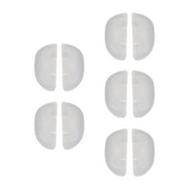 Wswqop 10 Pieces Silicone Children Eyeglass Nose Pads Replacement Anti Slip Comfortable White