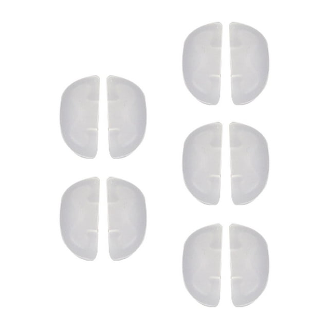 10 Stück Nasenpads für Kinderbrillen, Weich, Konturiert, Einschiebbar, Rutschfest, Verdickt, Bequem für Sonnenbrillen , Blanco shamjiam Almohadillas para la nariz