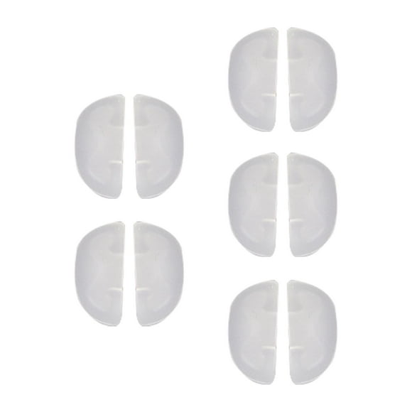 10 almohadillas de silicona para la nariz de los niños, de repuesto, antideslizantes y cómodas. Blanco
