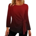 thumbnail image 1 of Heiheiup Robes pour Femmes 2024 Automne/hiver Dames Imprimé Ample Col Rond Manches Longues, 1 of 3