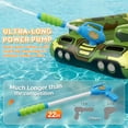 thumbnail image 5 of Teblint Inflatable Tank Pool Floats Adults - Large Pool Floaties Swimming Pool Tank with Water Cannon Blaster Swim Floaty Rafts Lake Beach Party Water Toys for Adults Green, 5 of 8
