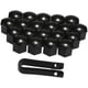 thumbnail image 1 of 20 Uds. Cubiertas universales para tuercas de rueda de 21Mm Protector de tornillo de tuerca chapado negro, 1 of 5