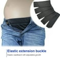 thumbnail image 3 of Belly Band Comfortable Maternity Pants Extender Pant Button Extenders Waistband Clothes Extension Washable Jeans Accessory deep gray, 3 of 7