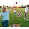 thumbnail image 2 of Juego de tablas Cornhole NZQXJXZ, 91 x 61 cm, portátil, con 8 pufs, 2 of 9
