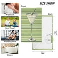 thumbnail image 6 of Yayeee 100% Cotton Hand Towels for Bathroom 16" x 28" Kitchen Towel, Green Martini Glass, 6 of 7