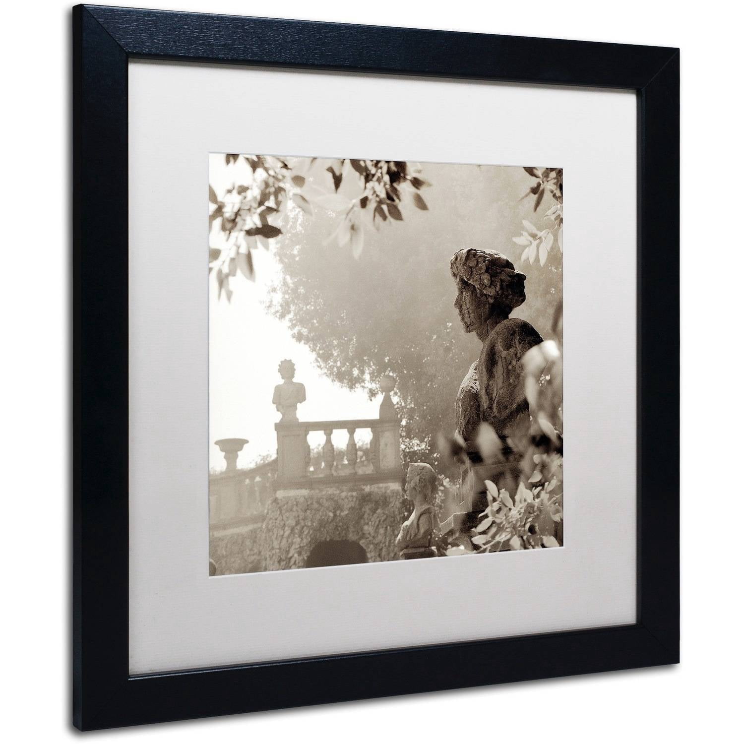 Trademark Fine Art "Tuscany VIII" Canvas Art by Alan Blaustein, White Matte, Black Frame