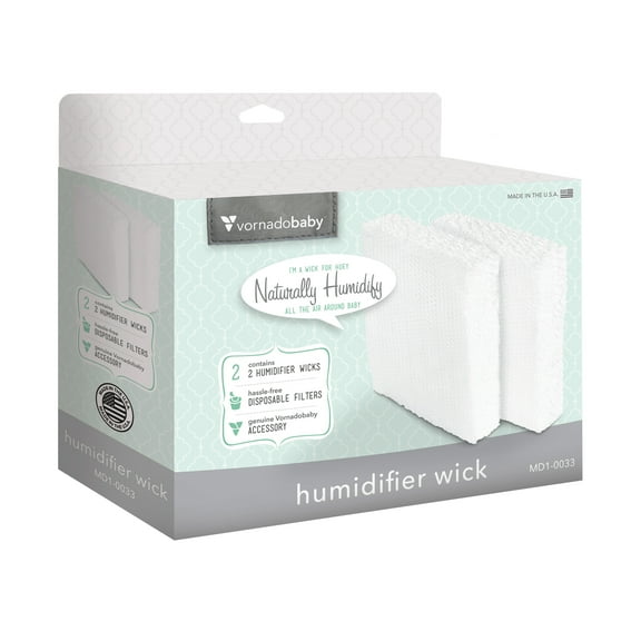 Vornado Vornadobaby Humidifier Wick Filters for The Huey Evaporative Humifier, 2-Pack