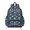 Dinosaur and Palm Navy Blue Pattern, variant on Dinosaur and Floral White Pattern Cute School Backpack with Padded Back and Adjustable Shoulder Straps 13.4"x11"x4.7"