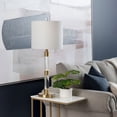 thumbnail image 2 of Crestview Collection Winslet Metal Table Lamp with Nightlight with White Linen Shade, 2 of 5