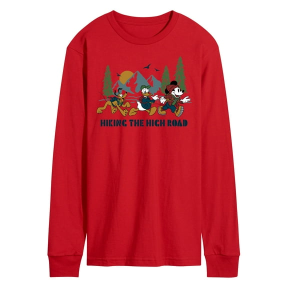 Mickey & Friends - Hiking The High Road - Men's Long Sleeve T-Shirt