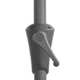 thumbnail image 2 of CorLiving Versa 8.5ft Outdoor Patio Half Umbrella with Steel Frame for Small Spaces, 2 of 9
