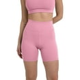 thumbnail image 5 of YITTY Active Women's UltraLuxe High Waist Biker Shorts – 3''/6'' Squat Proof, Tummy Control, Compression, Pink Sorbet, 3X, 6", 5 of 7