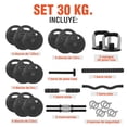 thumbnail image 2 of Mancuernas Ajustables Set 30 Kg Altera Para Ejercicio Gym, 2 of 8