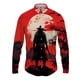 thumbnail image 4 of Camisa de solapa con estampado 3D de samurái japonés para hombre y mujer, camisas casuales de moda de manga larga, blusas con botones, ropa unisex de gran tamaño, 4 of 5