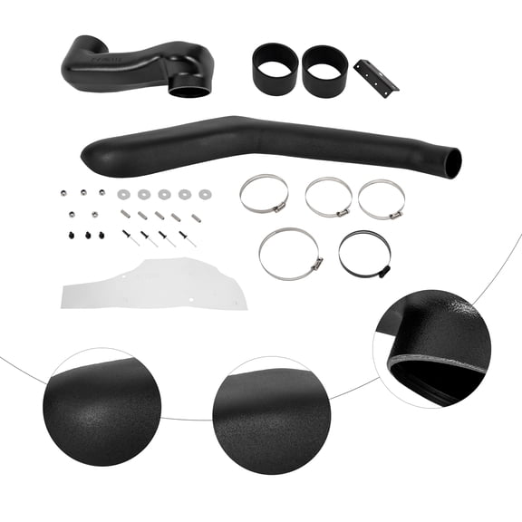 Toyota Tacoma Snorkel Kit for 4L Petrol, Black PE Cold-Air Intake System, Direct Replacement for 2005-2015 Models, Easy Installation