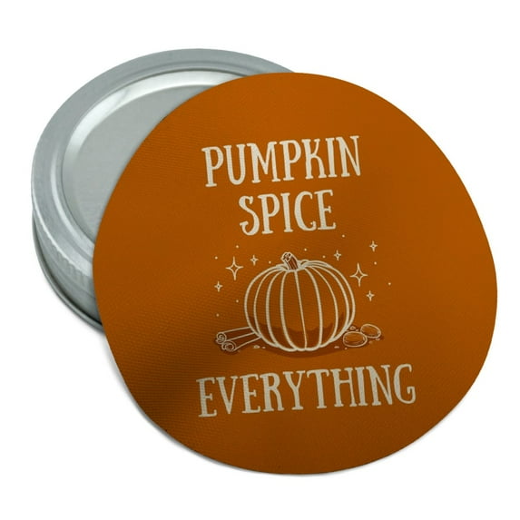 Pumpkin Spice Everything Round Rubber Non-Slip Jar Gripper Lid Opener