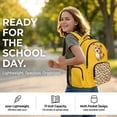 thumbnail image 6 of DISNIMO Cute Leopard Print 17 Inch Boys Girls School Backpack, Sturdy Lightweight Kids Bookbag with Adjustable Shoulder Straps for Students Daily Use, 6 of 7