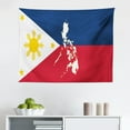 thumbnail image 1 of Phillipine Tapestry, Colorful Illustration of Doodle Showing Architecture and Culture of Philippines, Fabric Wall Hanging Decor for Bedroom Living Room Dorm, 2 Sizes, Multicolor, by Ambesonne, 1 of 1