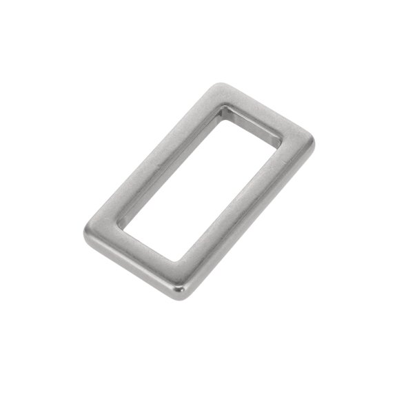 B7103 Nickel Matte, Square Single Loop, Solid Brass-LL, 1-1/4"