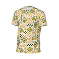 thumbnail image 6 of Wukai Hawaii Palms Print Men's Short-Sleeved Mesh T-Shirt,Quick-Dry Short Sleeve Workout T-Shirt-Medium, 6 of 8