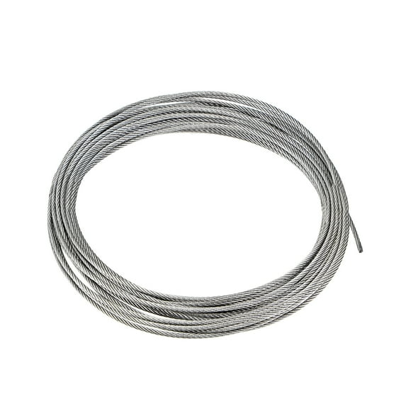 Unique Bargains 2mm Dia 7m 23ft Length 304 Stainless Steel Wire Rope Cable Uncoated for Hoist Pulley Wheel