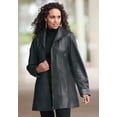 thumbnail image 6 of Roaman's Women's Plus Size A-Line Leather Jacket, 6 of 6