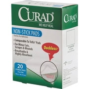 Curad Non-Stick Pads, Medium, 20 Count