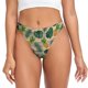 thumbnail image 1 of Balery Pineapples Palm Leaves Tangas de Algodón para Mujer con Estampado – Ropa Interior Sexy, Transpirable, G-string-4X-Large, 1 of 6
