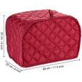 thumbnail image 2 of Toaster Cover 2 Slice,small Appliance Cover For Kitchen / Keep Toaster Free From Dust And Fingerprint (11.5w X 8d X 8h, Wine Red), 2 of 8