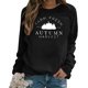 thumbnail image 4 of Sudadera Para Mujer, Tops de Otoño de Acción de Gracias, Camiseta Holgada Estampada A La Moda, Blusa de Manga Larga, Tops Casuales de Cuello Redondo Odeerbi ODB183356, 4 of 5