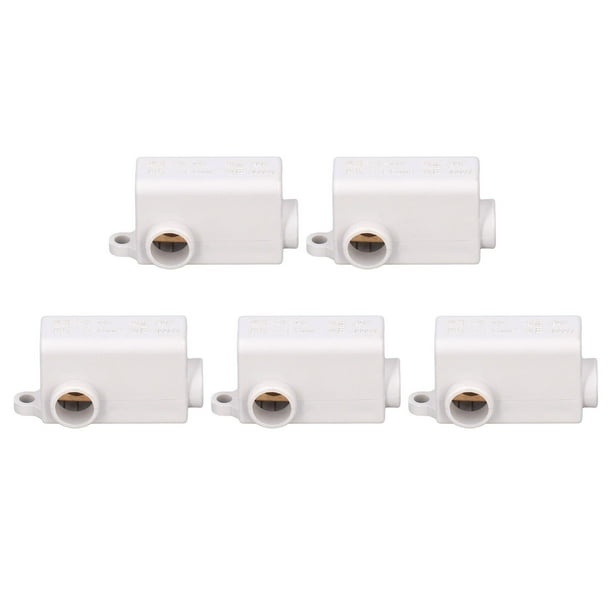 Terminal 5 Uds Conector De Cable Tipo T Divisor Tornillo Bloque De Terminales Kit 1000V 80A ZKT16