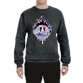 thumbnail image 2 of Wild Bobby Trippy Happy Face Unisex Crewneck Sweatshirt, 2 of 6